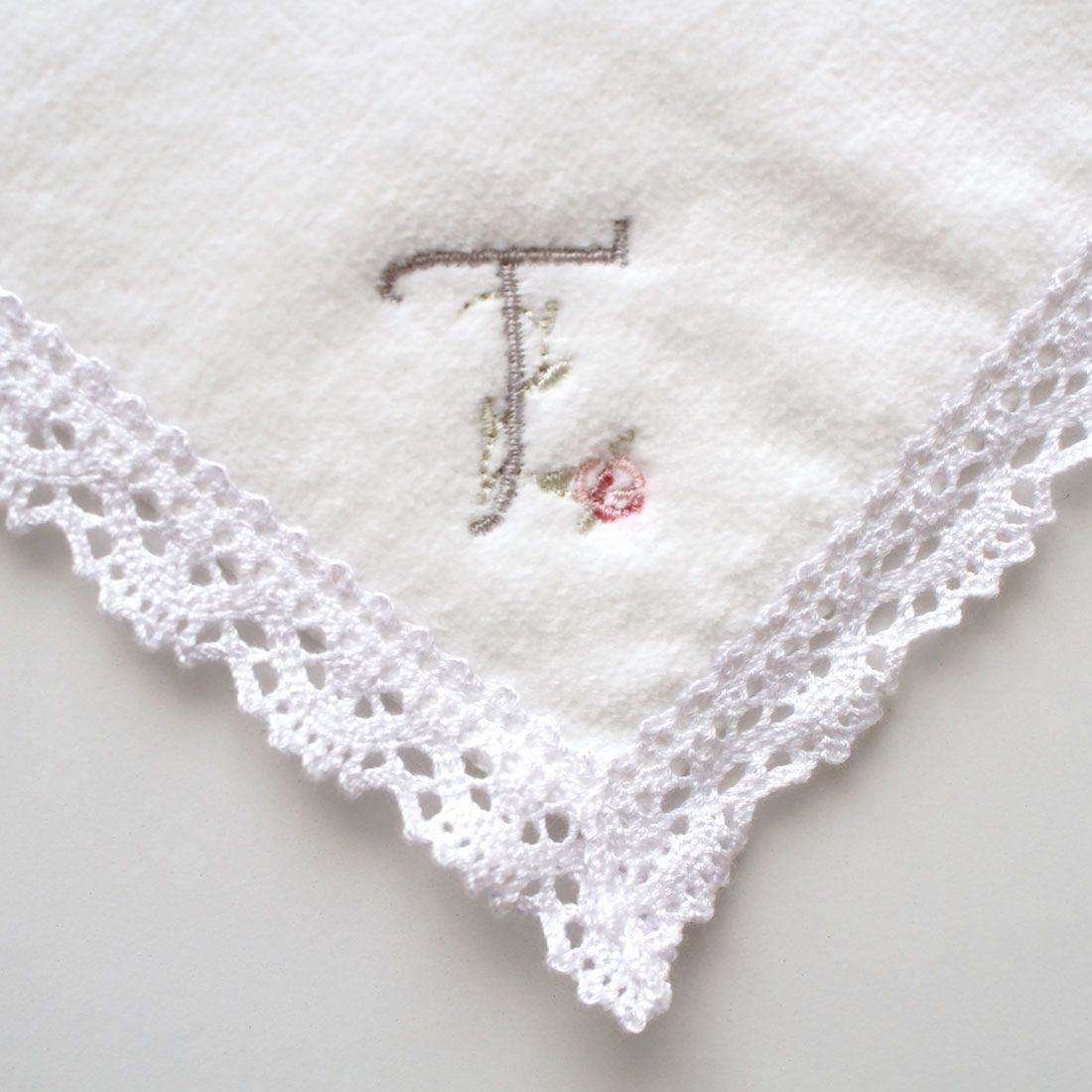 イニシャルタオルハンカチ