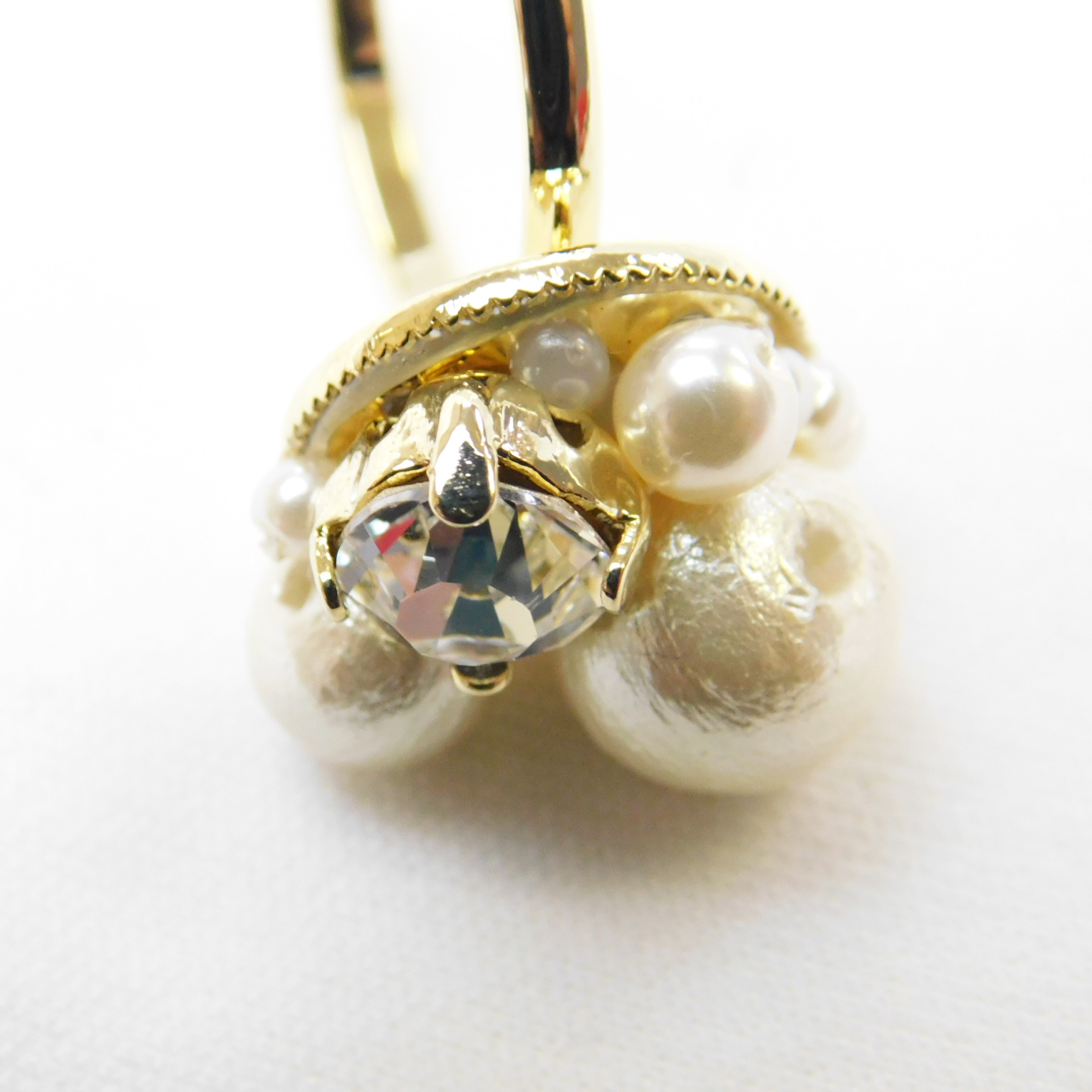 【リボンケースでお届け】コットンパールリング＆ネックレスセット