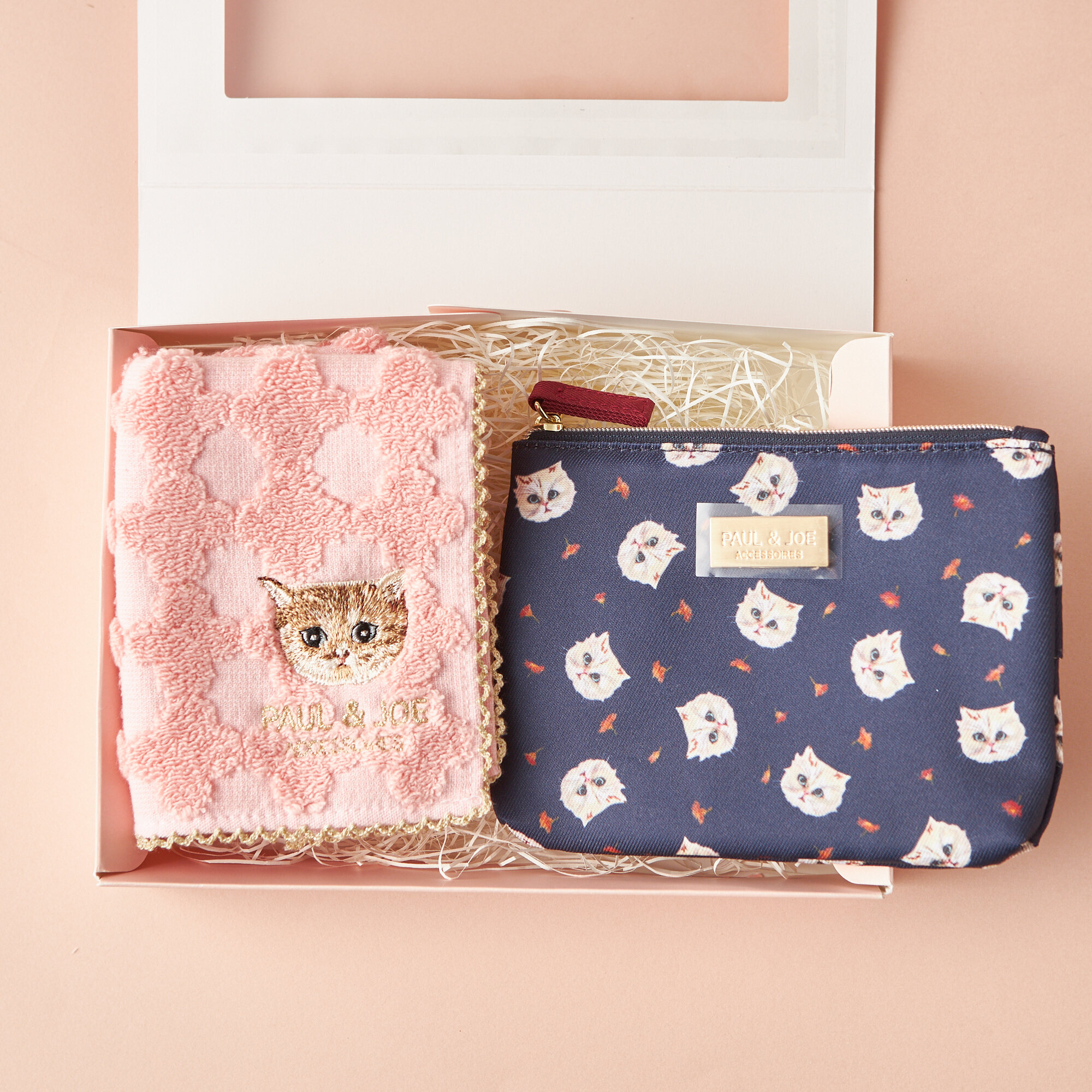 ギフトBOX入】人気ブランドのハンカチとポーチ | TANP（タンプ）ピンク  