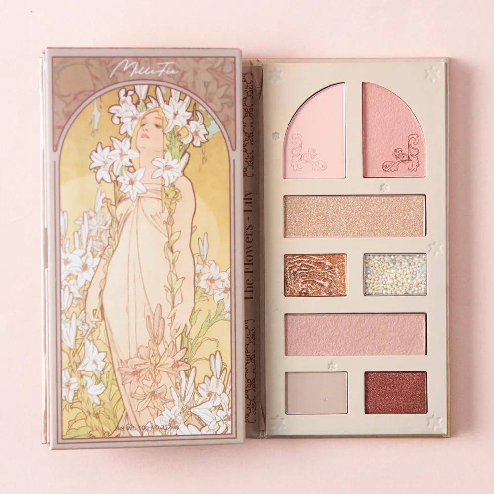 【BOX付】絵画パレットとイニシャルハンカチ