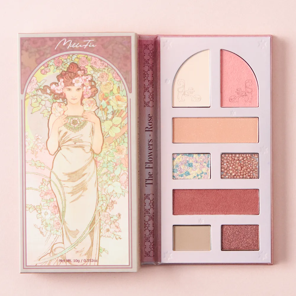 【BOX付】絵画パレットとイニシャルハンカチ