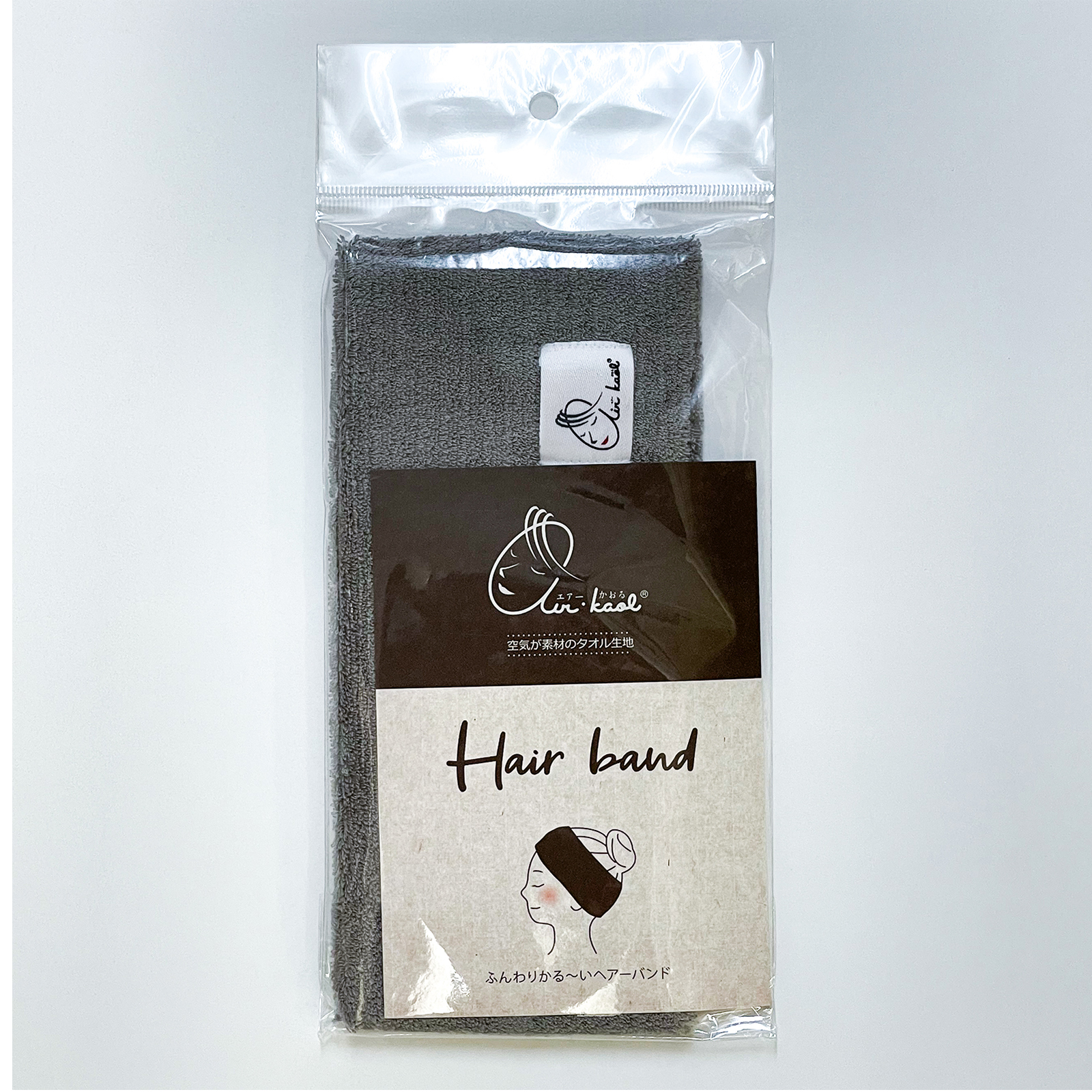 ヘアーバンド　グレー