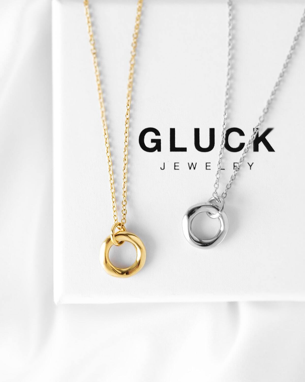 【ギフトBOX付】Round Necklace(ゴールド/シルバー)