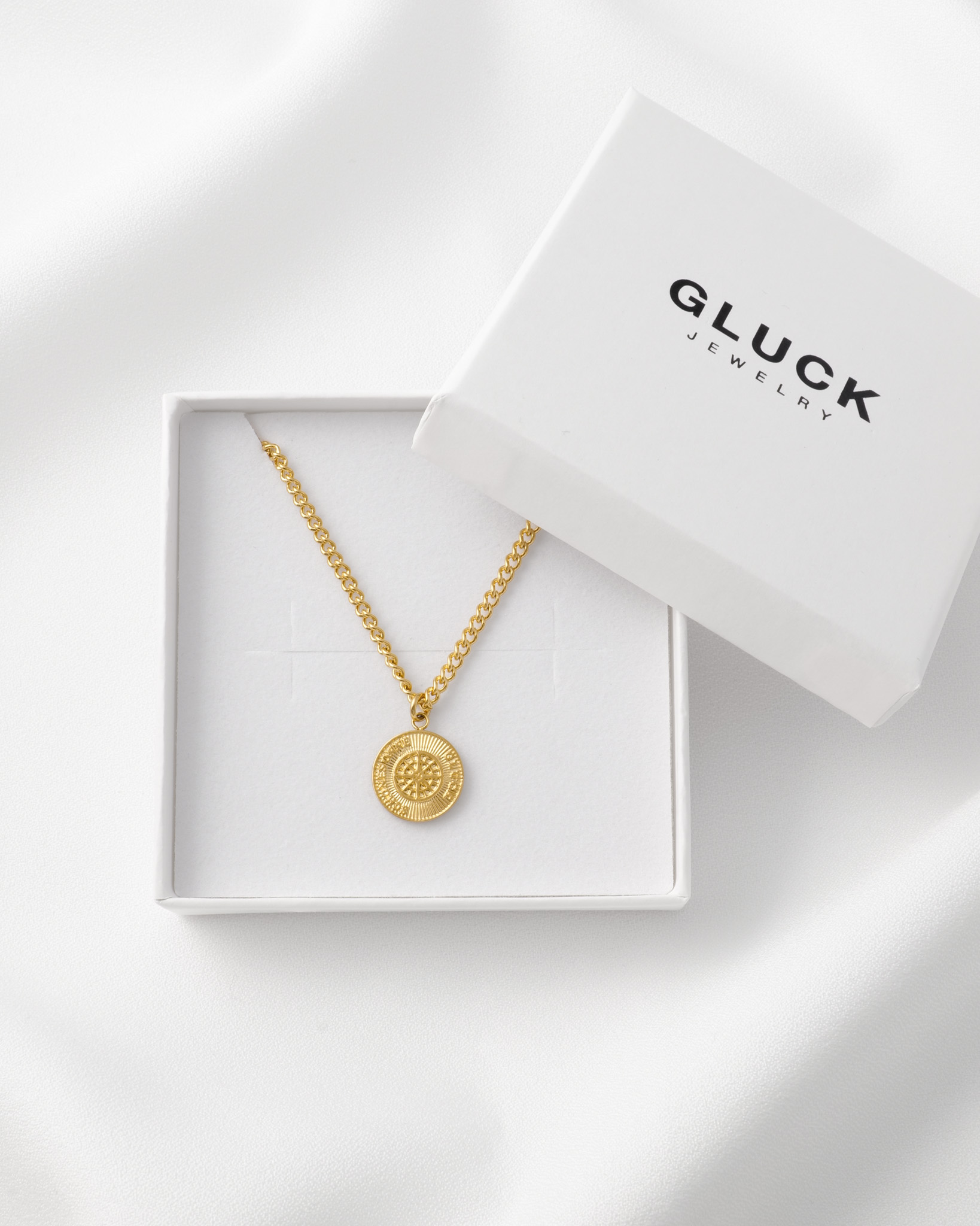 【ギフトBOX付】Sonne Coin necklace（ゴールド/シルバー/ローズゴールド）