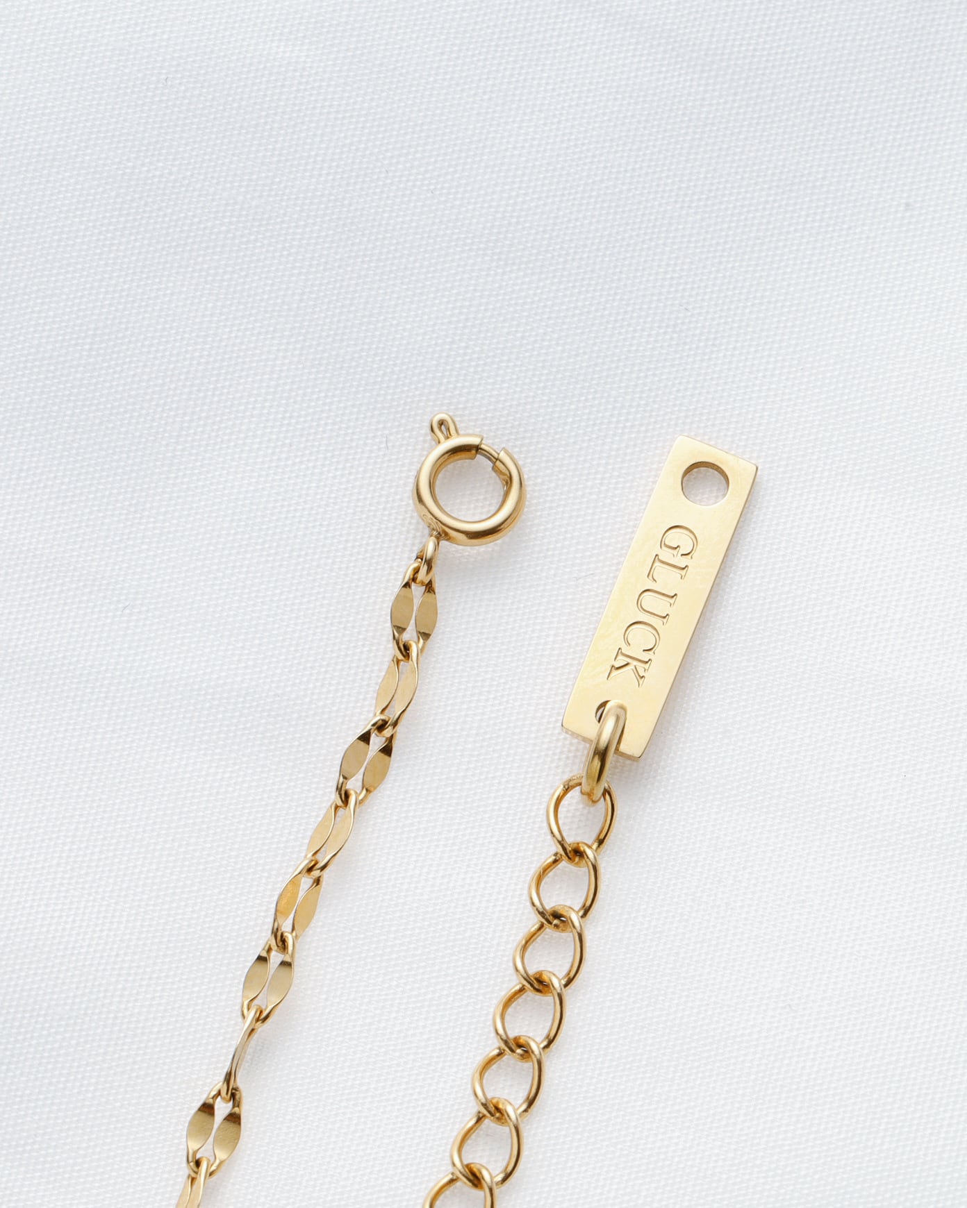 【ギフトBOX付】Zirconia × petal necklace（ゴールド/シルバー）