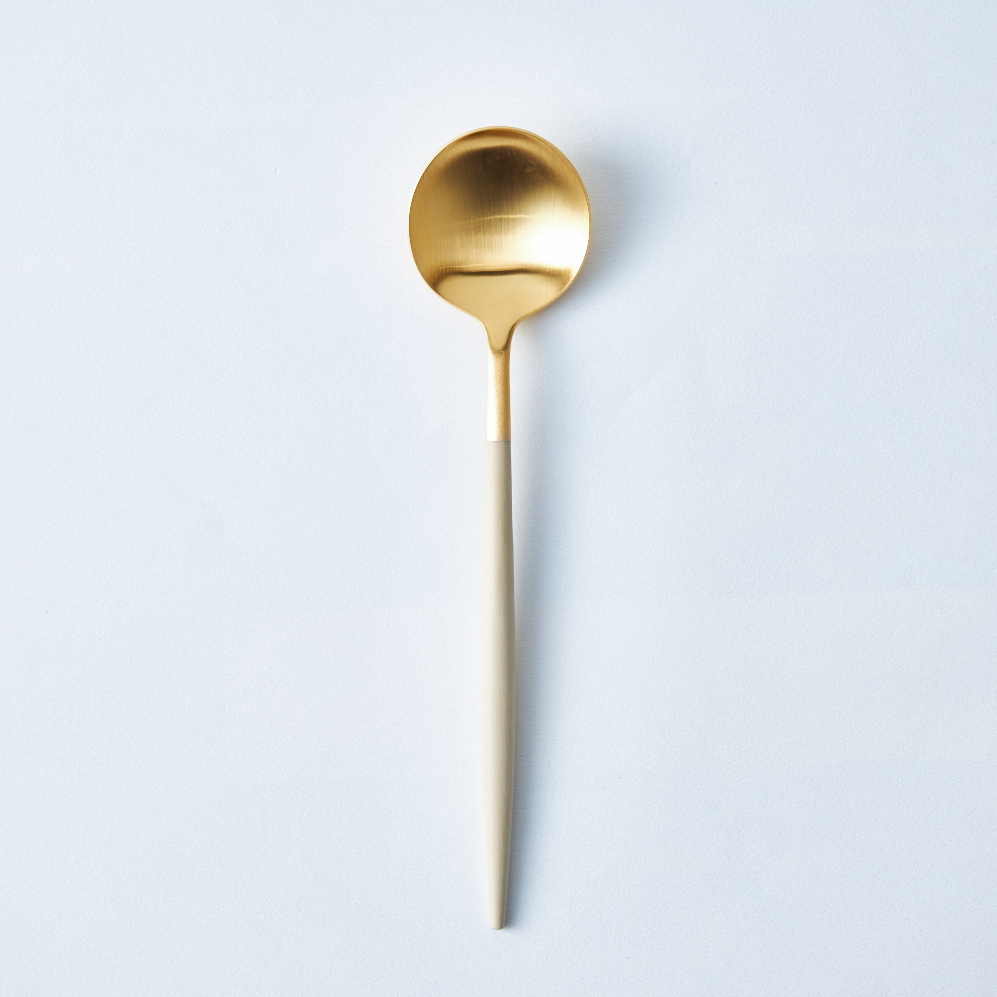 【クチポール】ゴアアイボリー×ゴールド ディナーペア4本セット