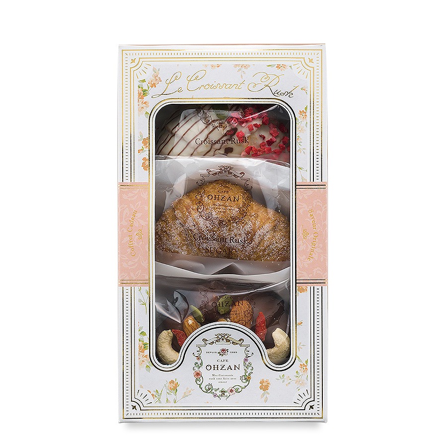 【出産内祝い・名入れ】クロワッサンラスク3個入 ラフィネ