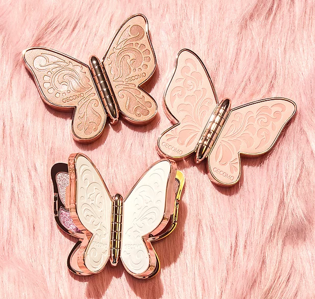 【タンプ限定】もこもこポーチと大人気バタフライアイシャドウ