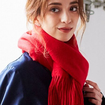 【刺繍名入れギフト】カシミヤ100% 大判ストール