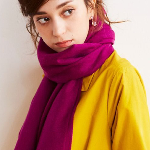 【刺繍名入れギフト】カシミヤ100% 大判ストール