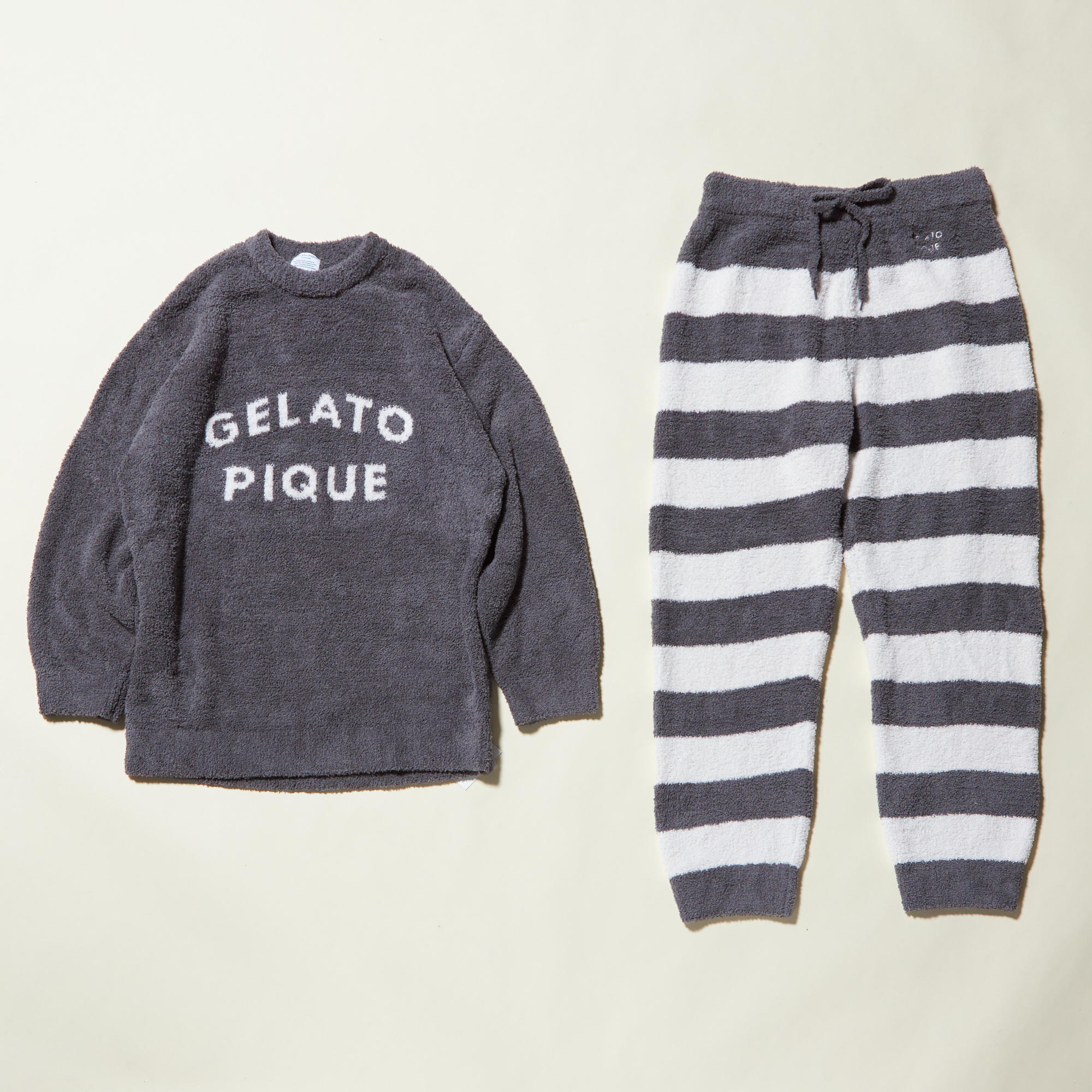 HOMME】パウダーロゴJQD プルオーバー＆2BDロングパンツセット 