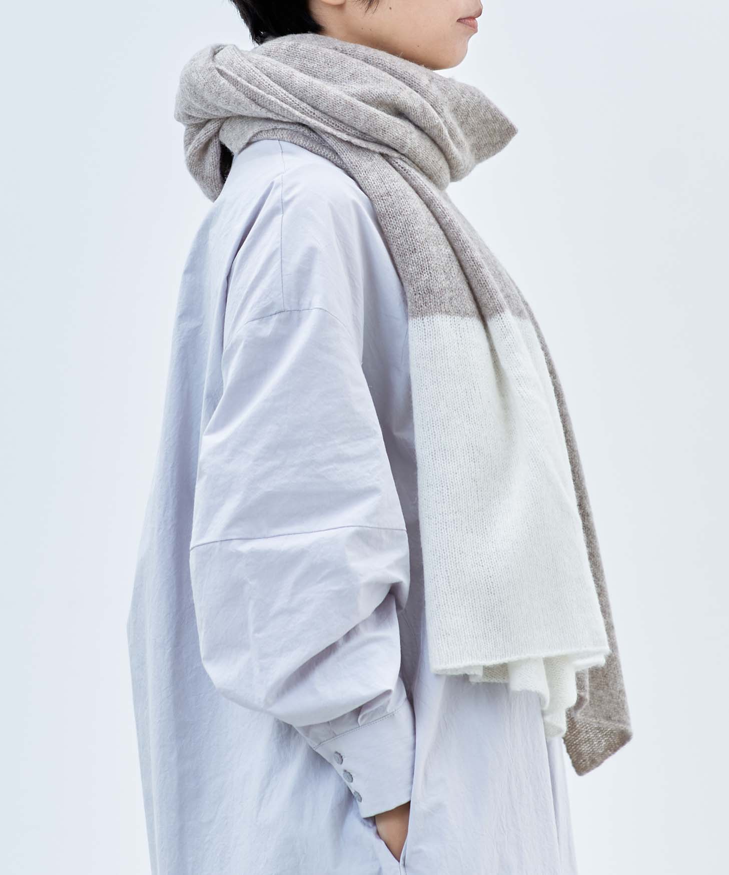 カシミヤ100％大判ストール