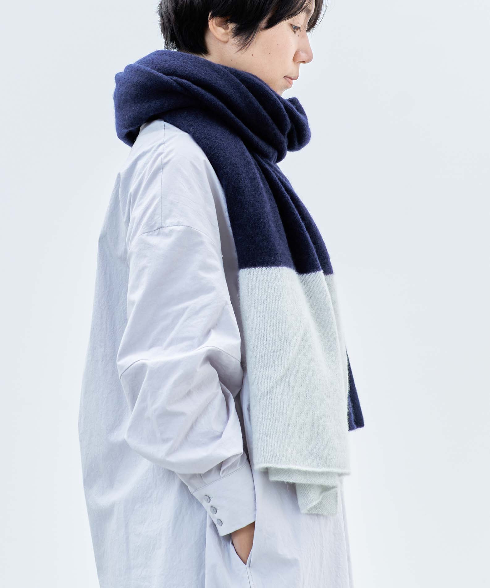 カシミヤ100％大判ストール