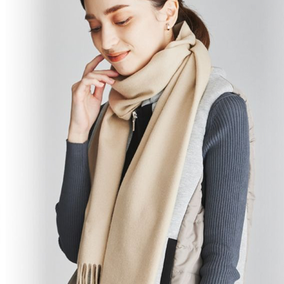 【還暦・名入れギフト】カシミヤ100%マフラー