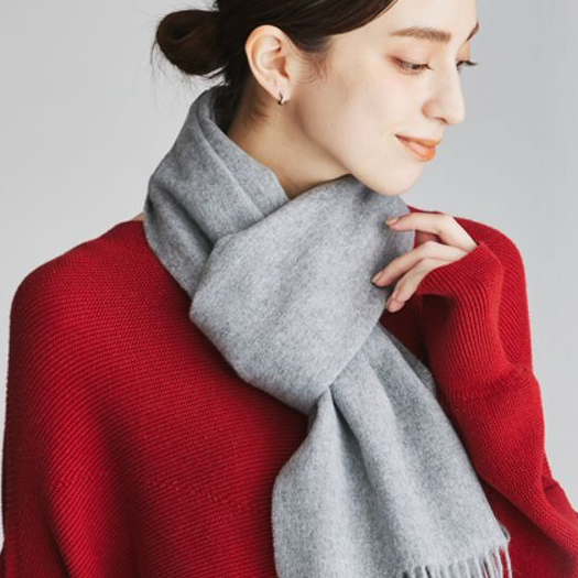 【還暦・名入れギフト】カシミヤ100%マフラー