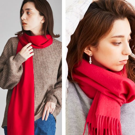 【還暦・名入れギフト】カシミヤ100%マフラー