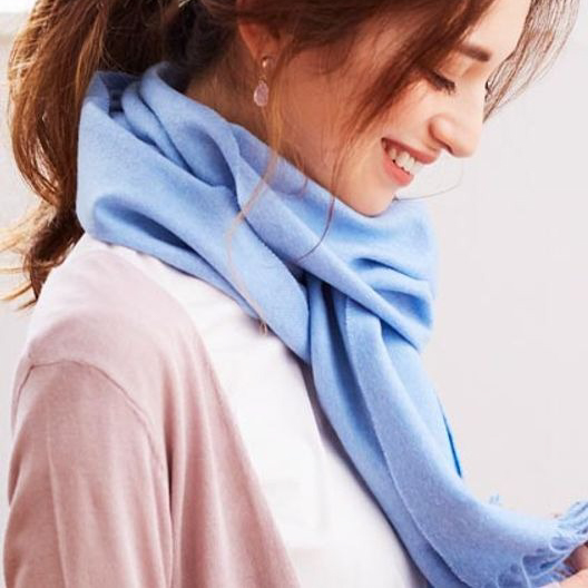 【還暦・名入れギフト】カシミヤ100%マフラー