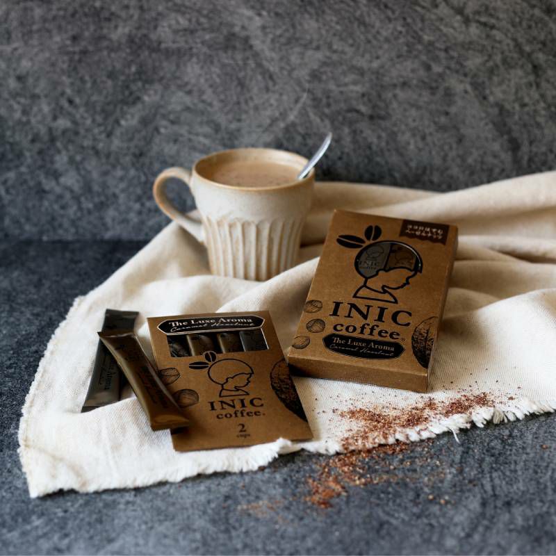 【ペア】カフェオレマグ&ドリップド・コーヒーパウダーセット