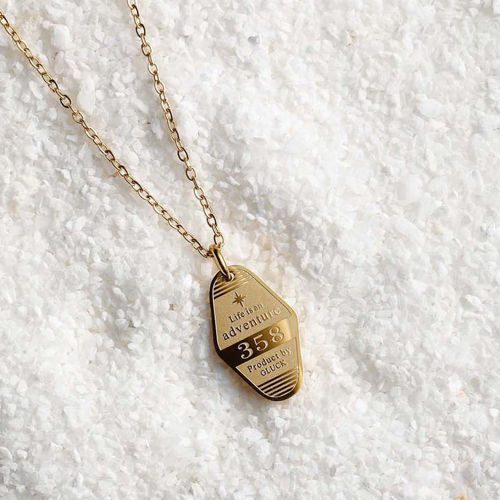 【ギフトBOX付】モーテルキー2WAYネックレス（ゴールド/シルバー）