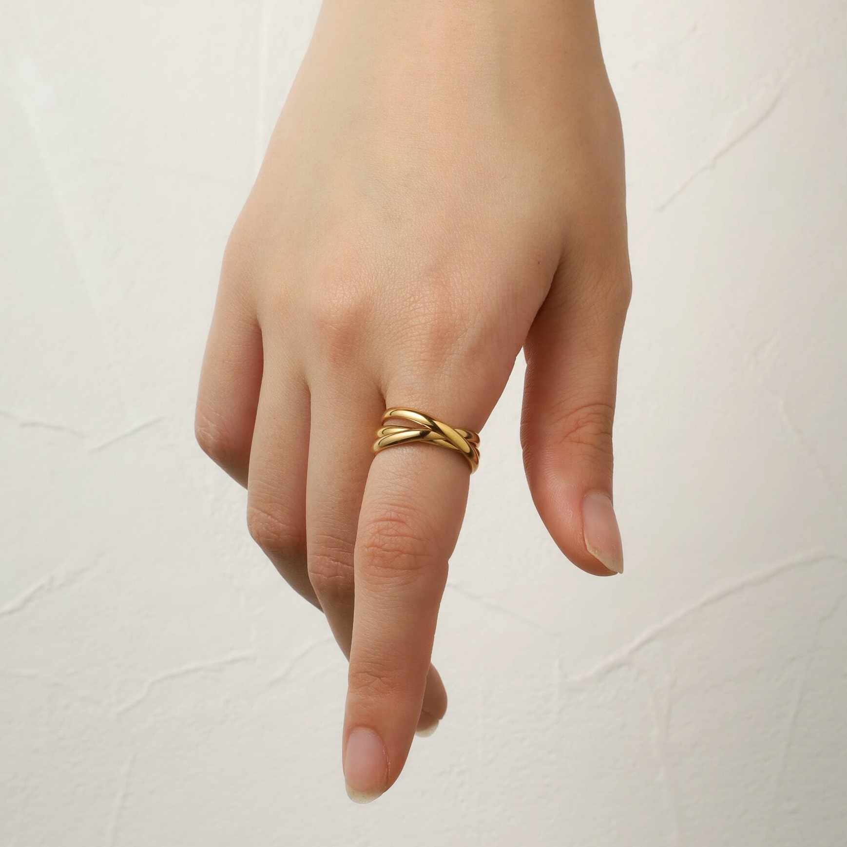 【お友達がサイズ選べる】Drei ring（ゴールド/シルバー）