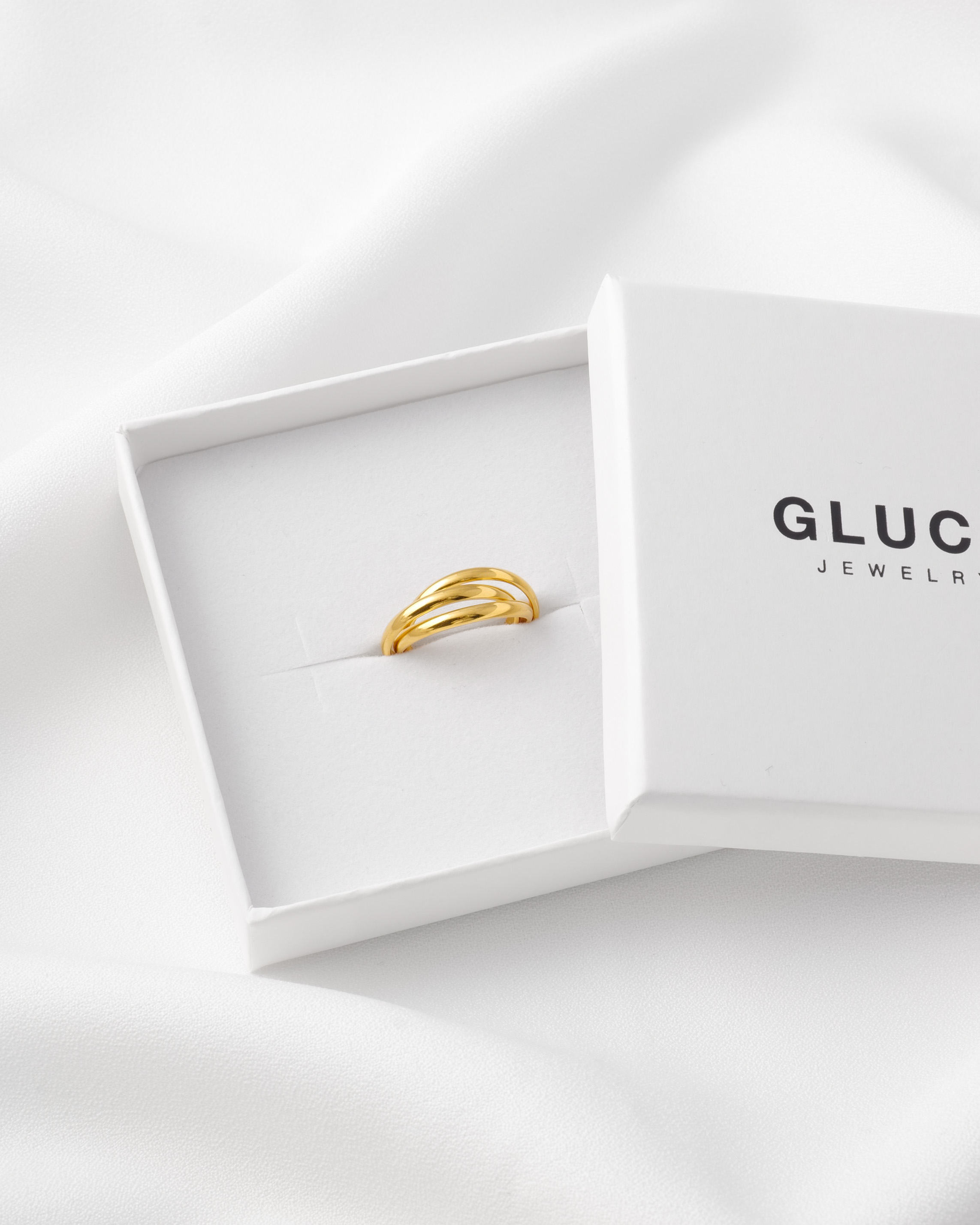 【お友達がサイズ選べる】Drei ring（ゴールド/シルバー）