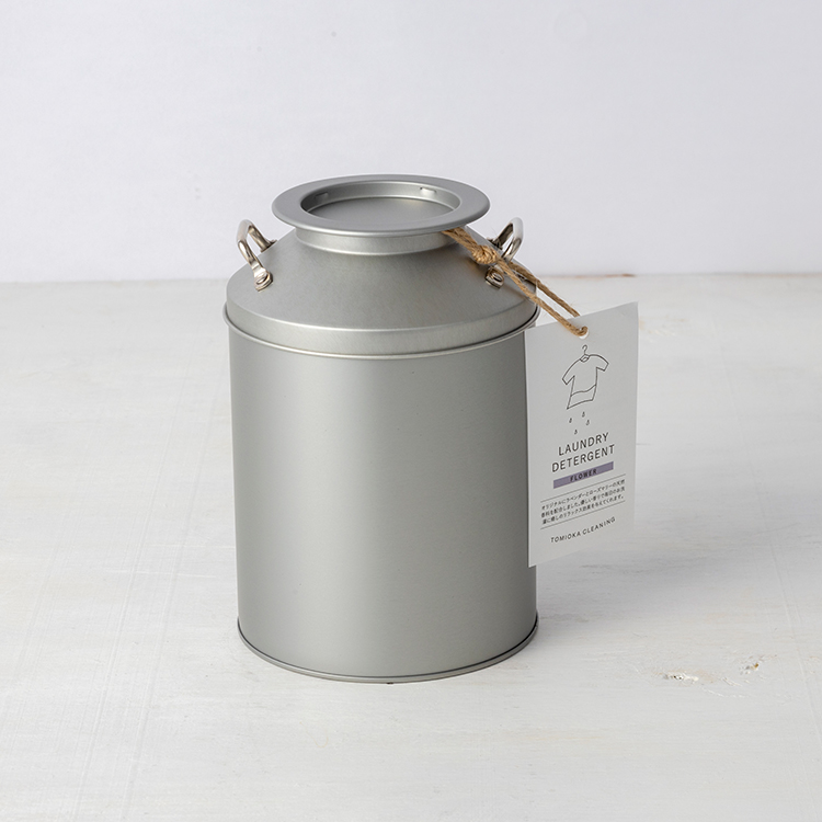 【ミルク缶入り】お花の香りの粉末洗濯洗剤【ステンレス計量スコップ付】