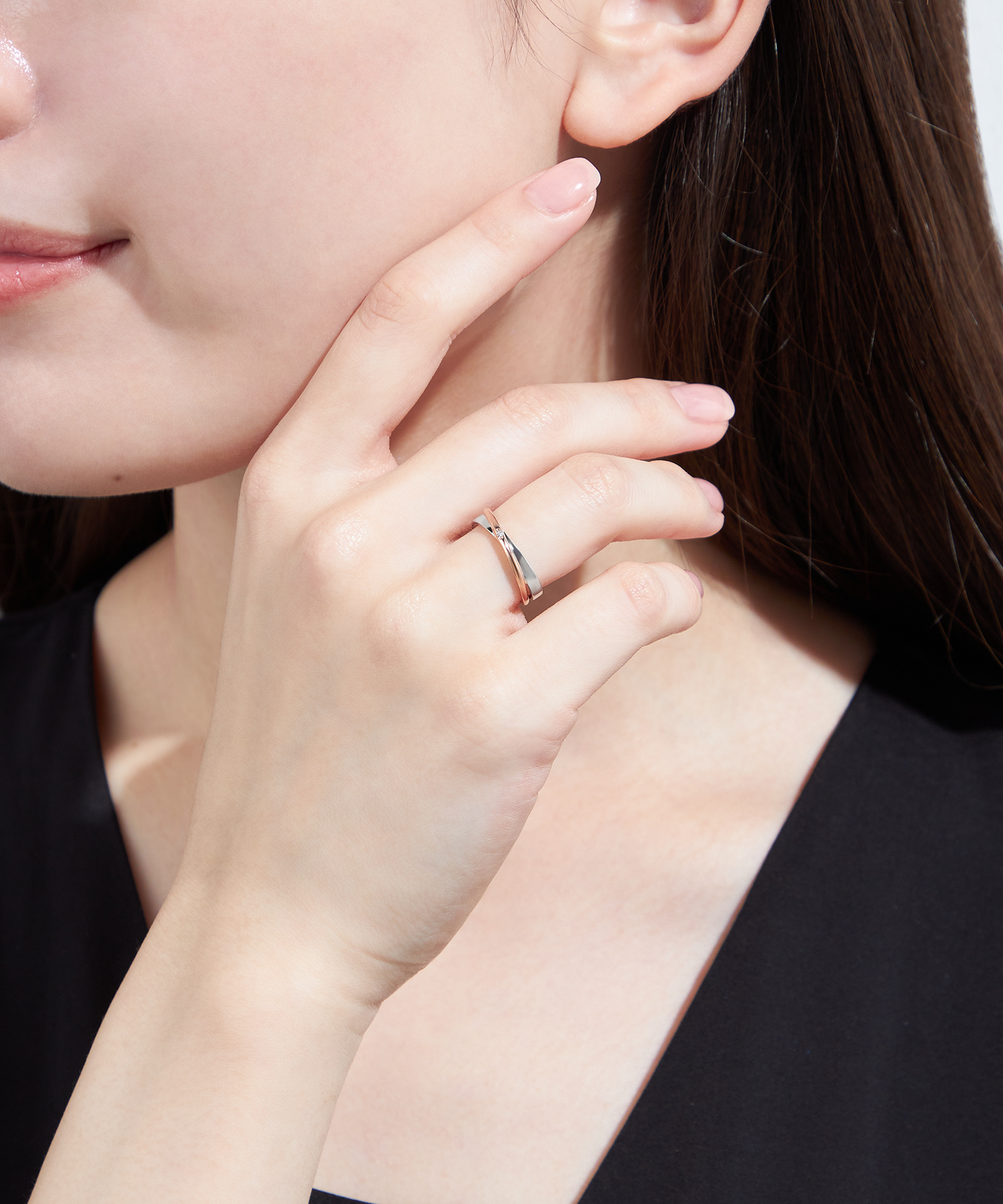 【レディース・ペア】SV980 ダイヤモンド リング