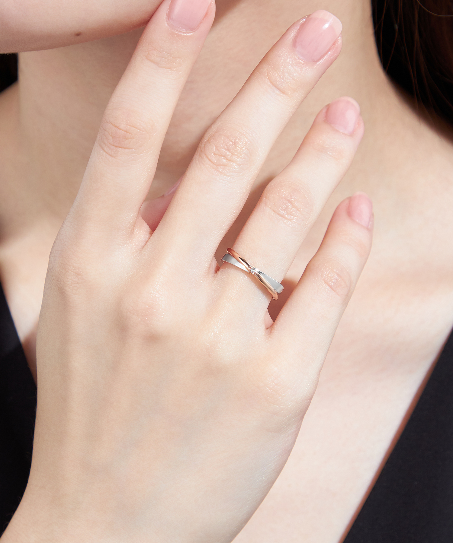 【レディース・ペア】SV980 ダイヤモンド リング