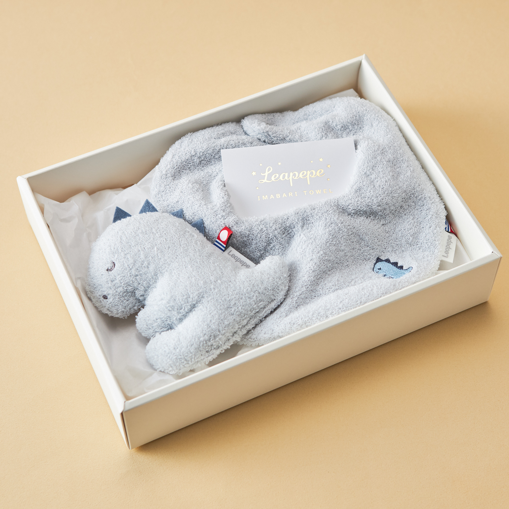 【名入れギフト】今治タオル スタイ&ラトルセット