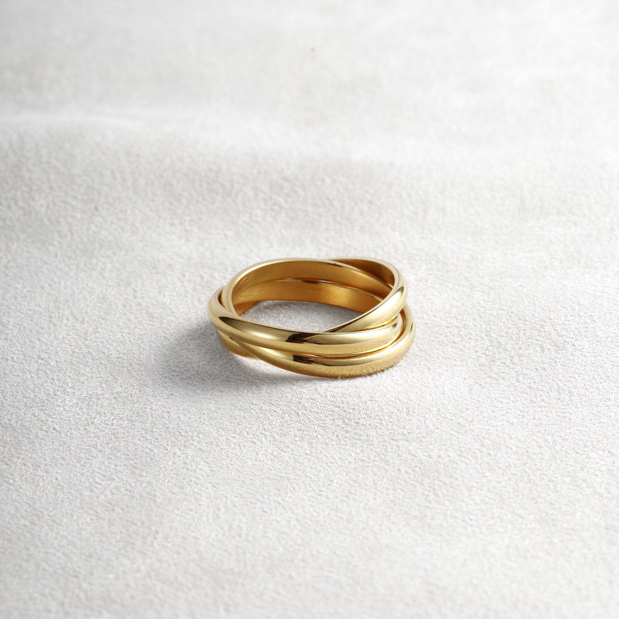 【ギフトBOX入り】コインネックレス＆Dreiリングセット（ゴールド/シルバー/ローズゴールド）