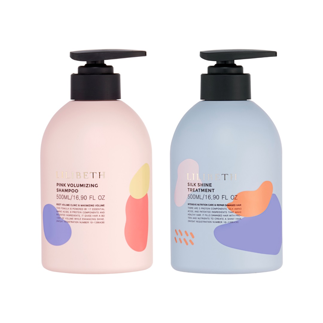 PINK VOLUMIZING SHAMPOO　+　SILK SHINE TREATMENT　セット