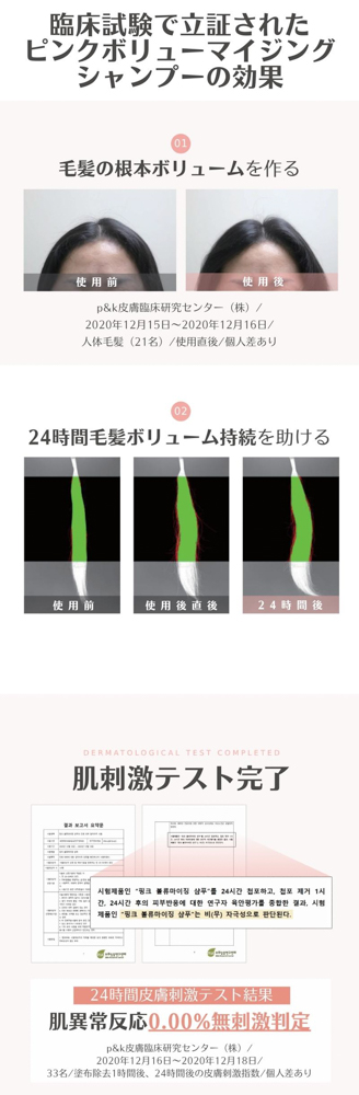 PINK VOLUMIZING SHAMPOO　+　SILK SHINE TREATMENT　セット