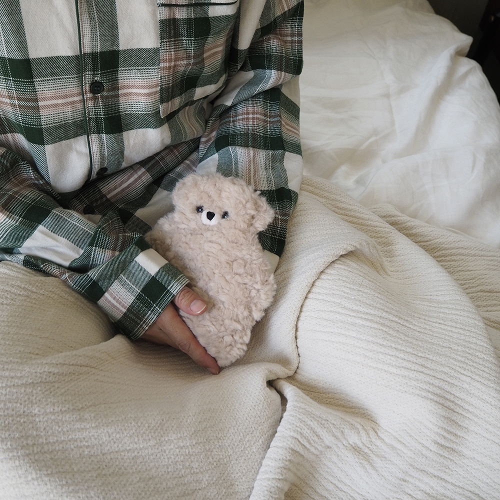 あったかテディウォーマーMとステンレスタンブラーのリラックスセット