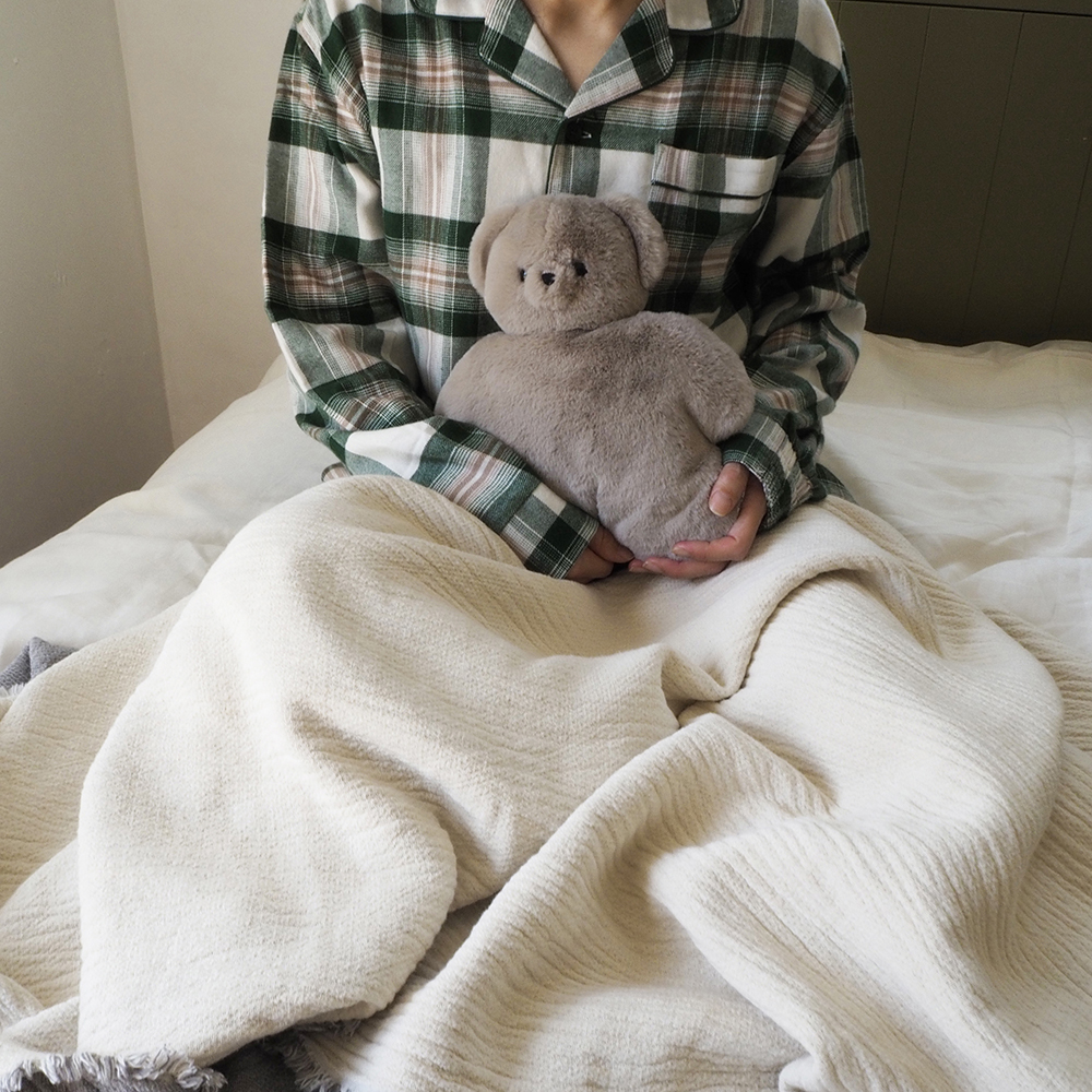 あったかテディウォーマーLとステンレスタンブラーのリラックスセット