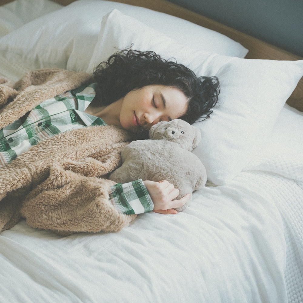 テディウォーマーLと蓋付きマグの温活セット