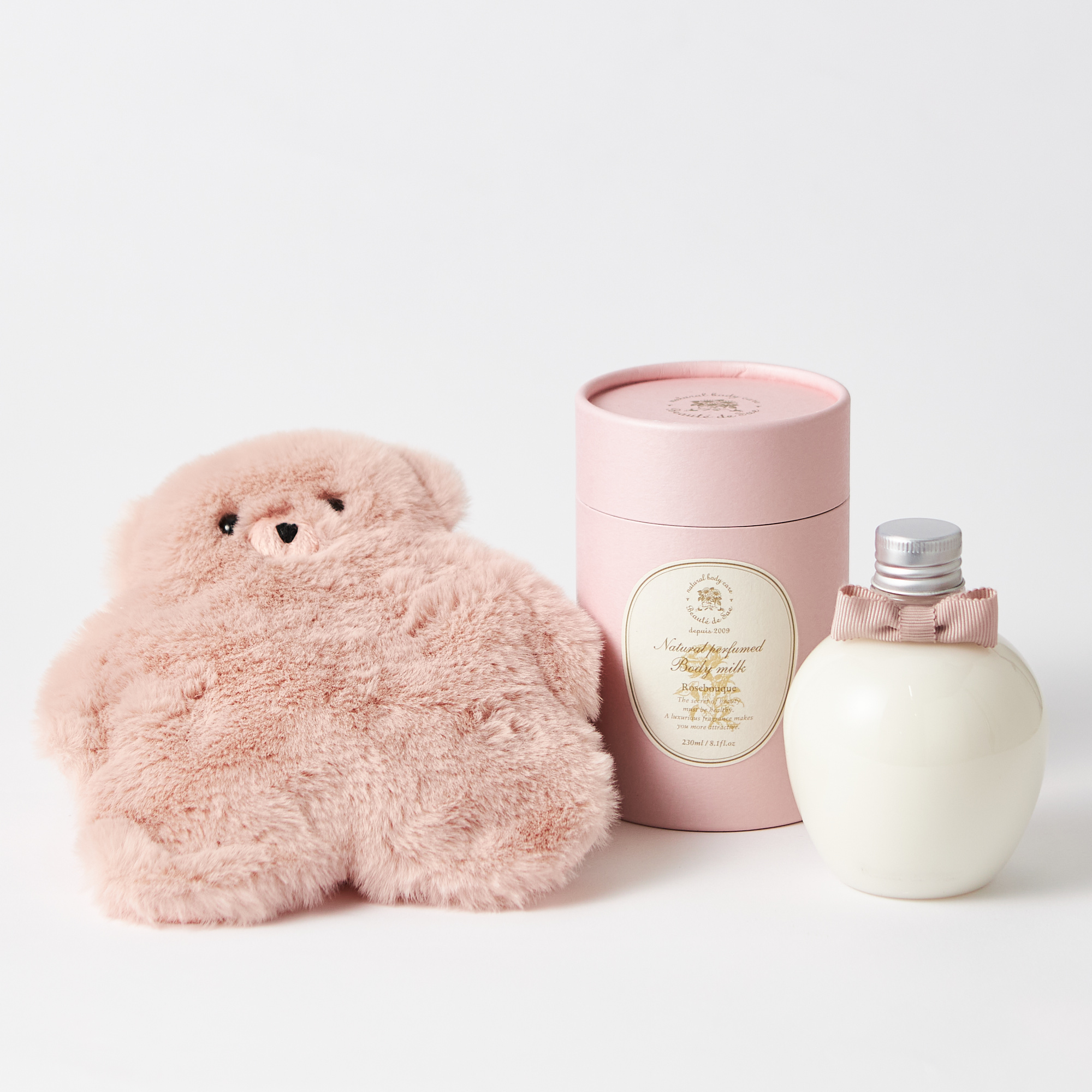 テディウォーマーMとボディミルクのあたたか冬お手入れセット