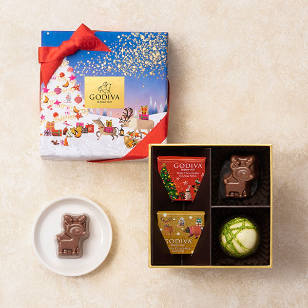 星降る森のクリスマス アソートメント 4粒入り | GODIVA（ゴディバ）の