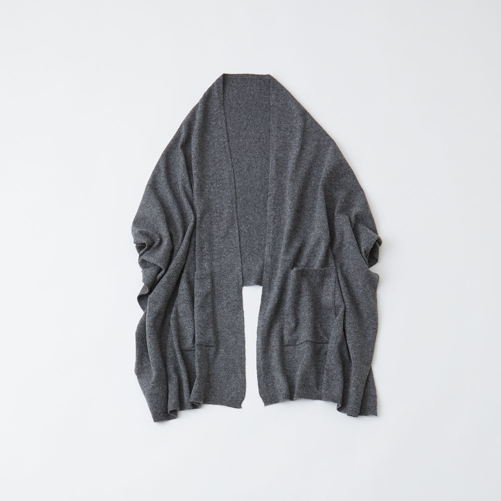 リューズニット 軽くてやわらかいスフレのようなポケットショール