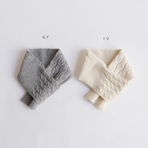 リューズニット 編地の組み合わせが楽しいミニマフラー