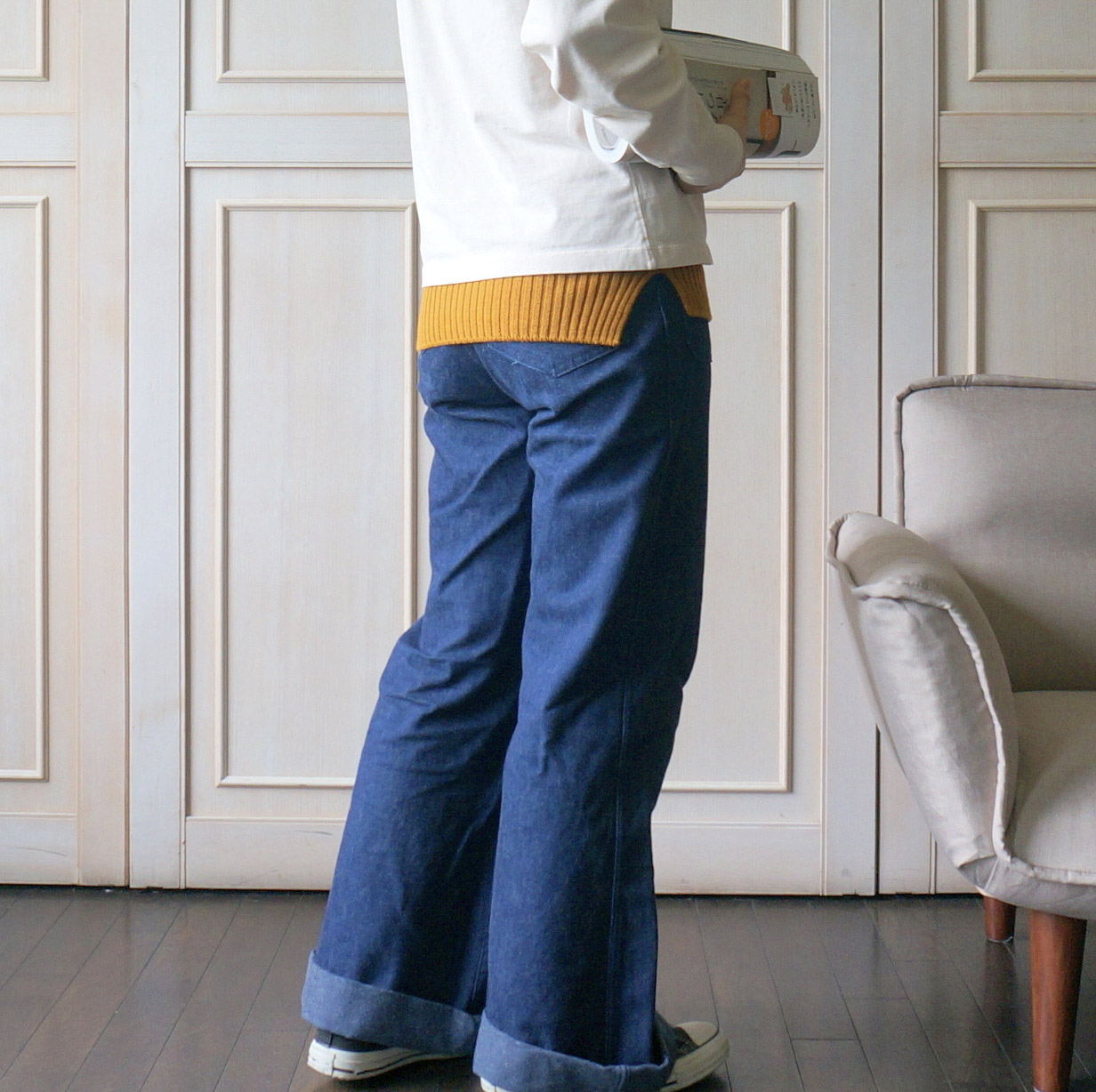 《ニットで226 (つつむ)》おなかをつつむ / 見せるハラマキ【BOX付き】