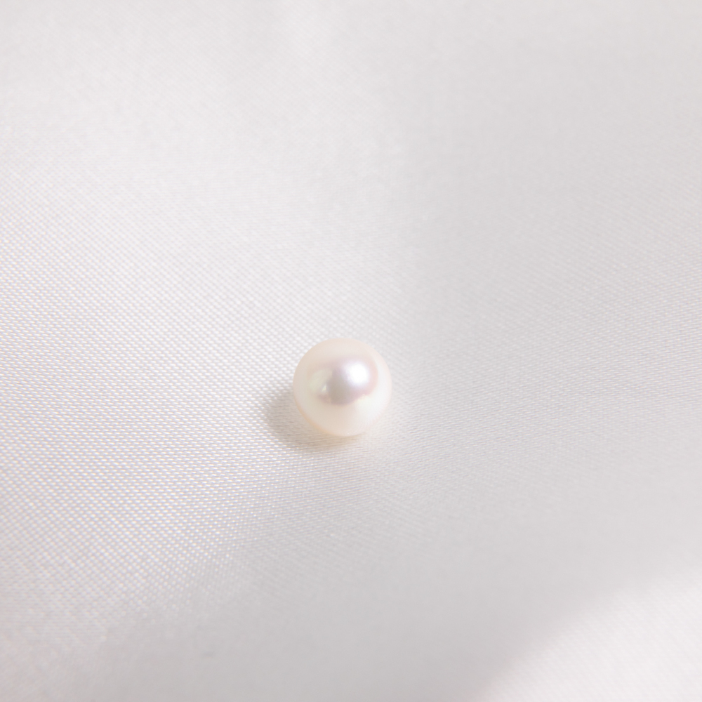 Ptアコヤ真珠ひと粒パールネックレス