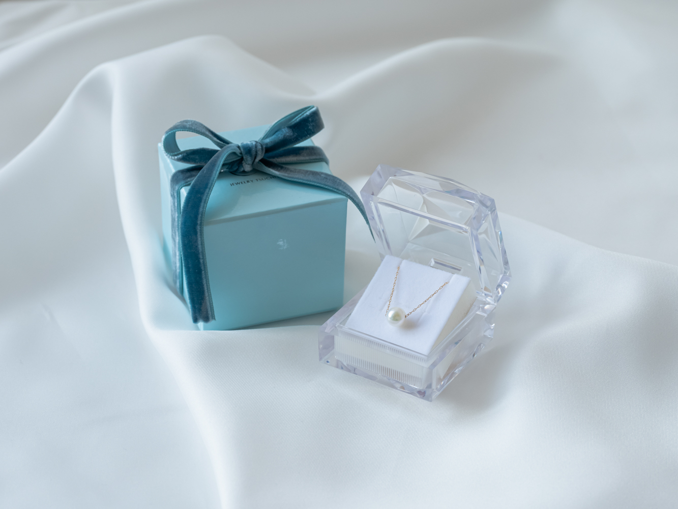 K18アコヤ真珠ひと粒パールネックレス