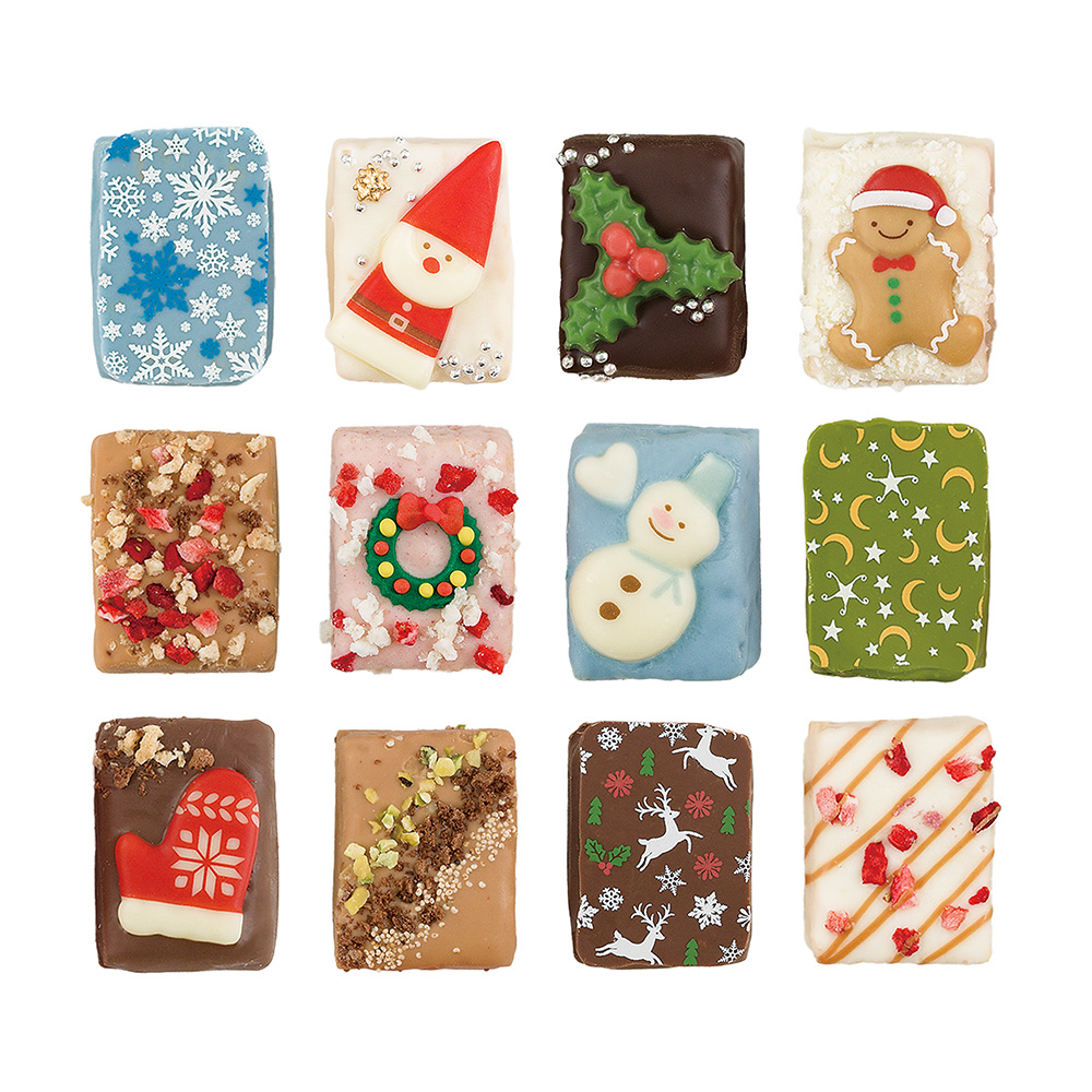 【クリスマス・数量限定】キューブラスク12個入り　ノエル・ブラン