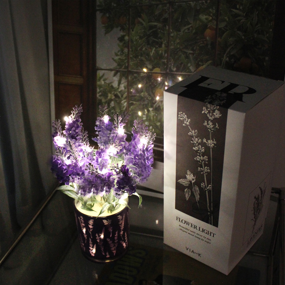 ラベンダーポットLED