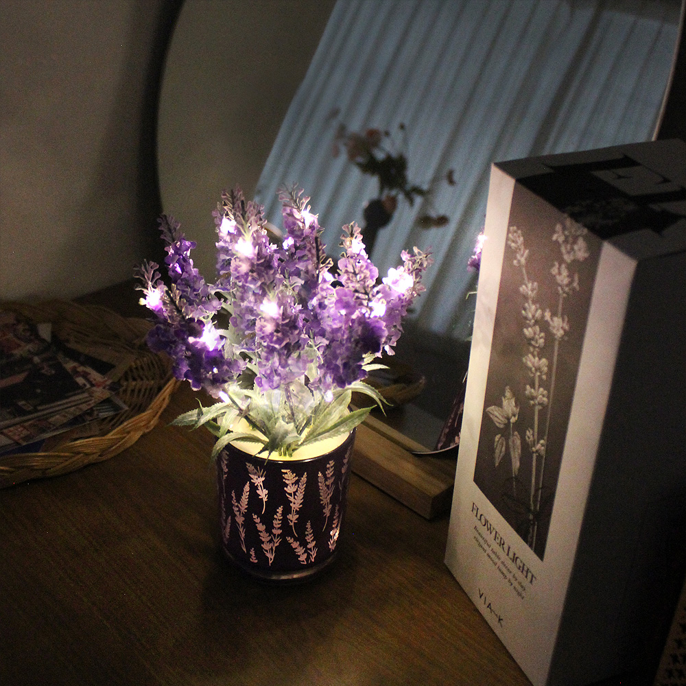 ラベンダーポットLED