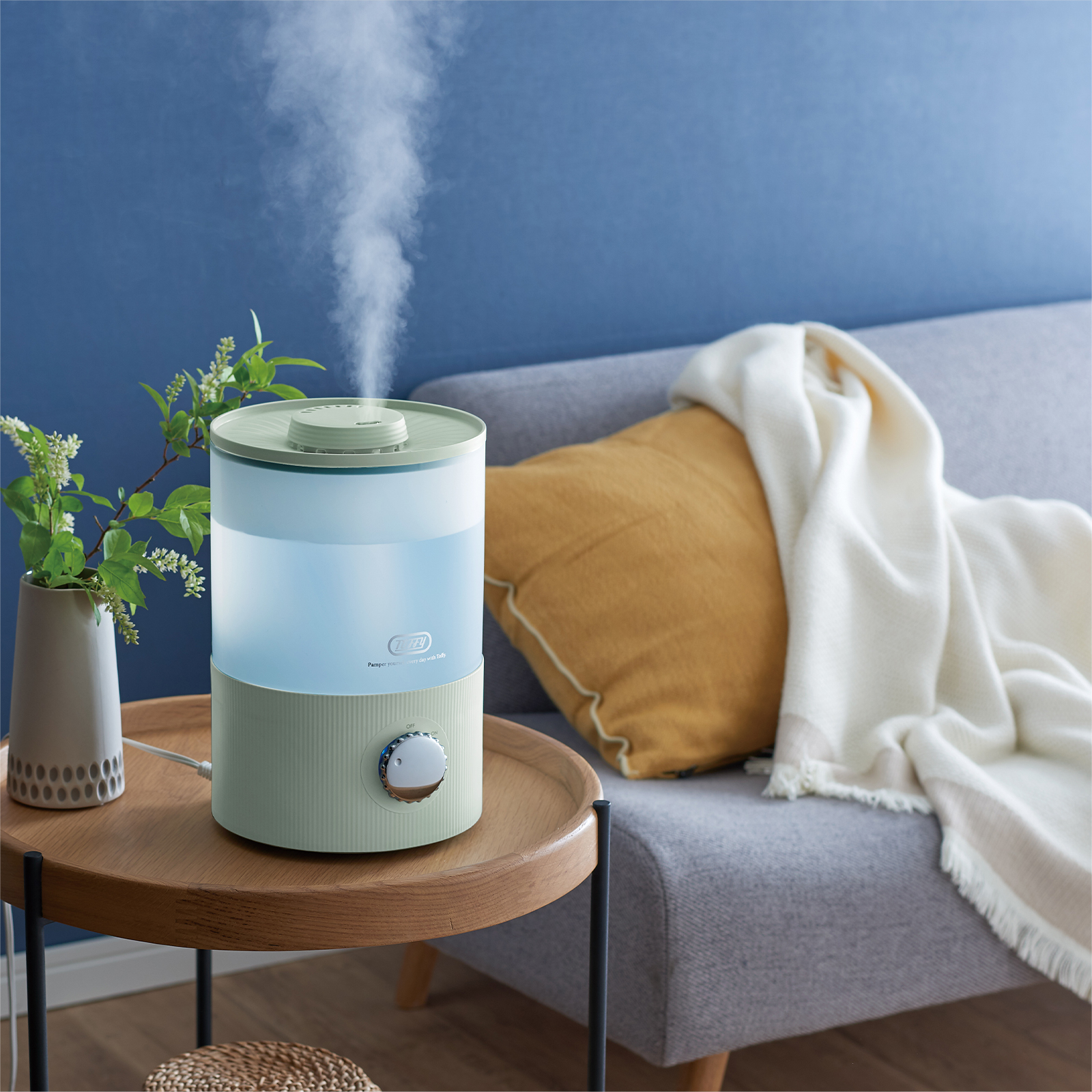 Toffy抗菌アロマ加湿器 Toffyシリーズから 超音波式加湿器2024年モデル「Toffy 抗菌アロマ加湿