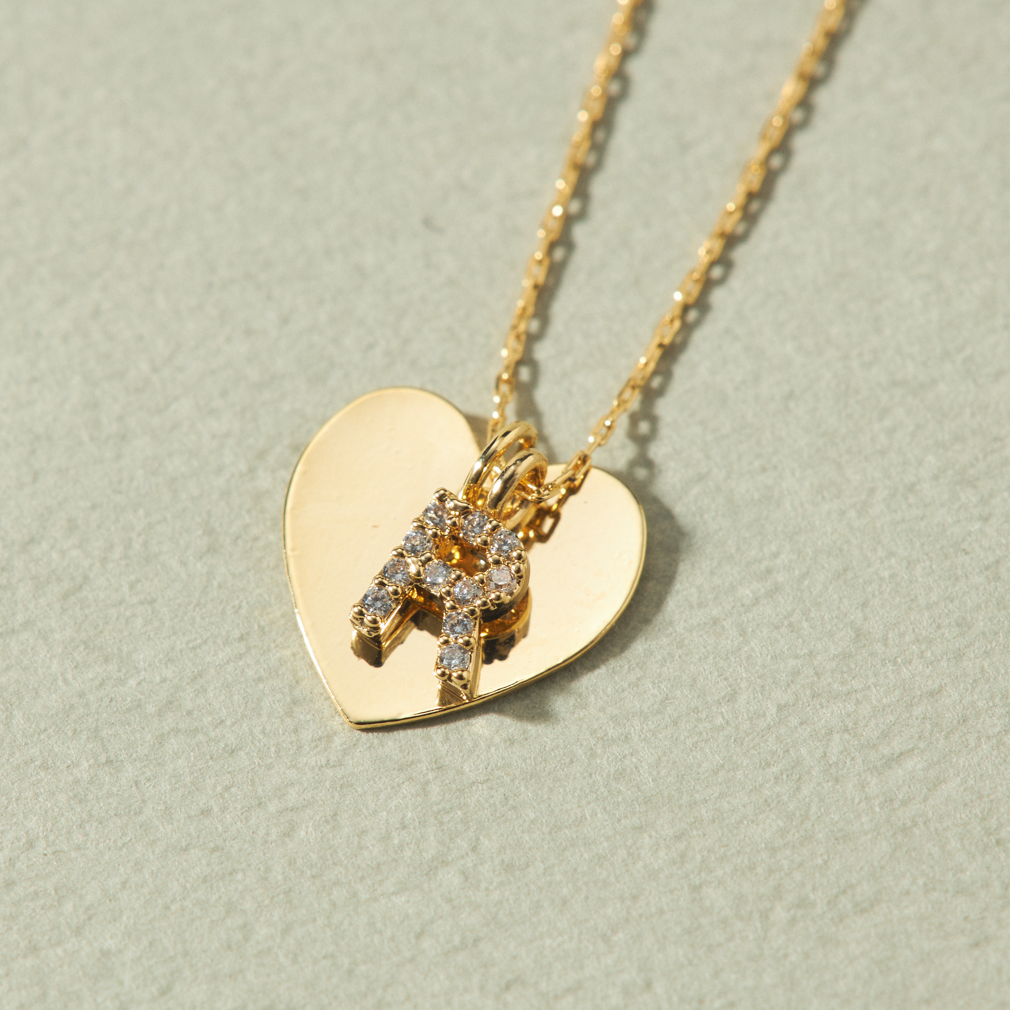 【名入れギフト】イニシャルハートネックレス