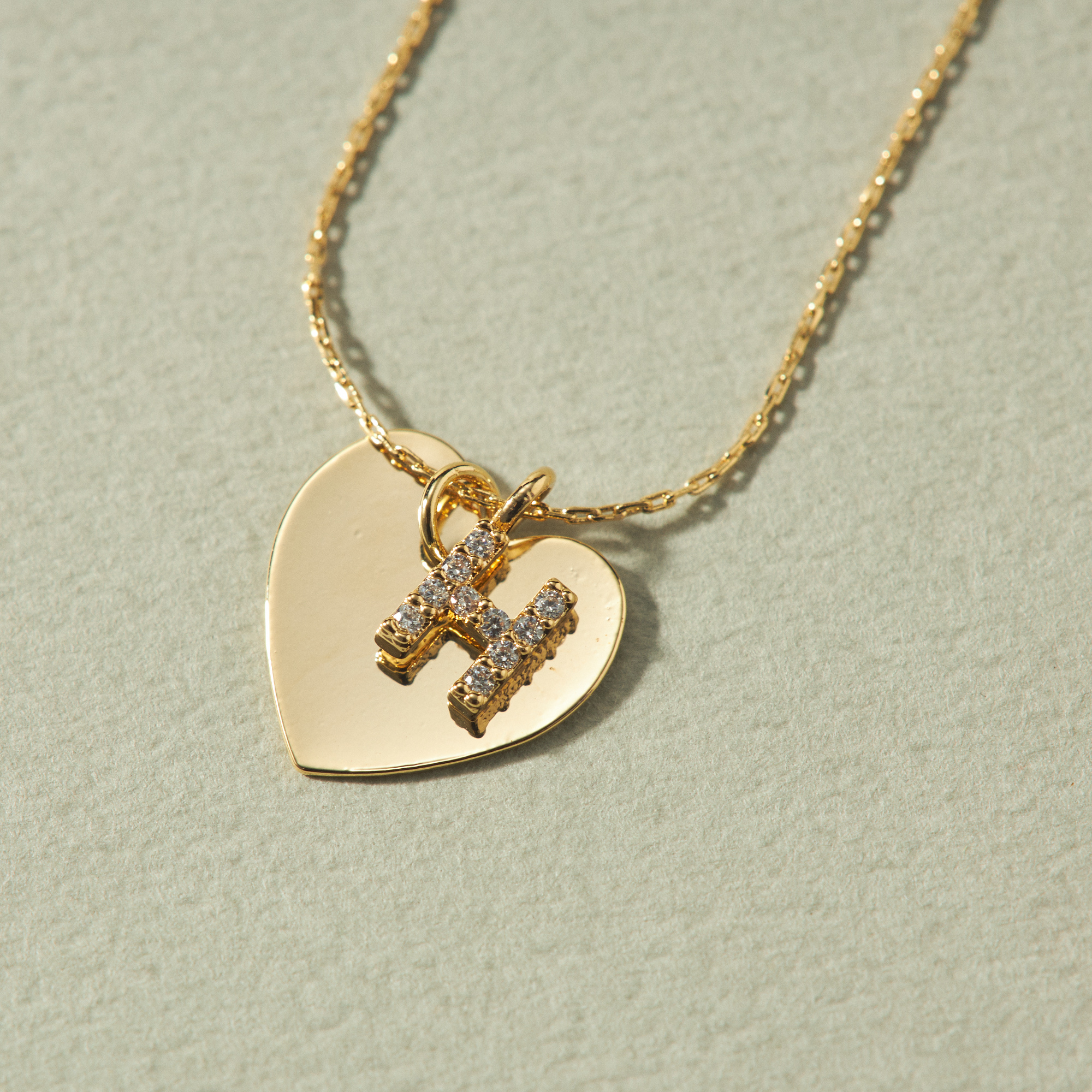 【名入れギフト】イニシャルハートネックレス