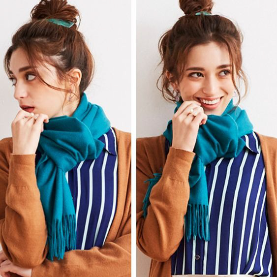 【傘寿・米寿・名入れギフト】カシミヤ100%マフラー