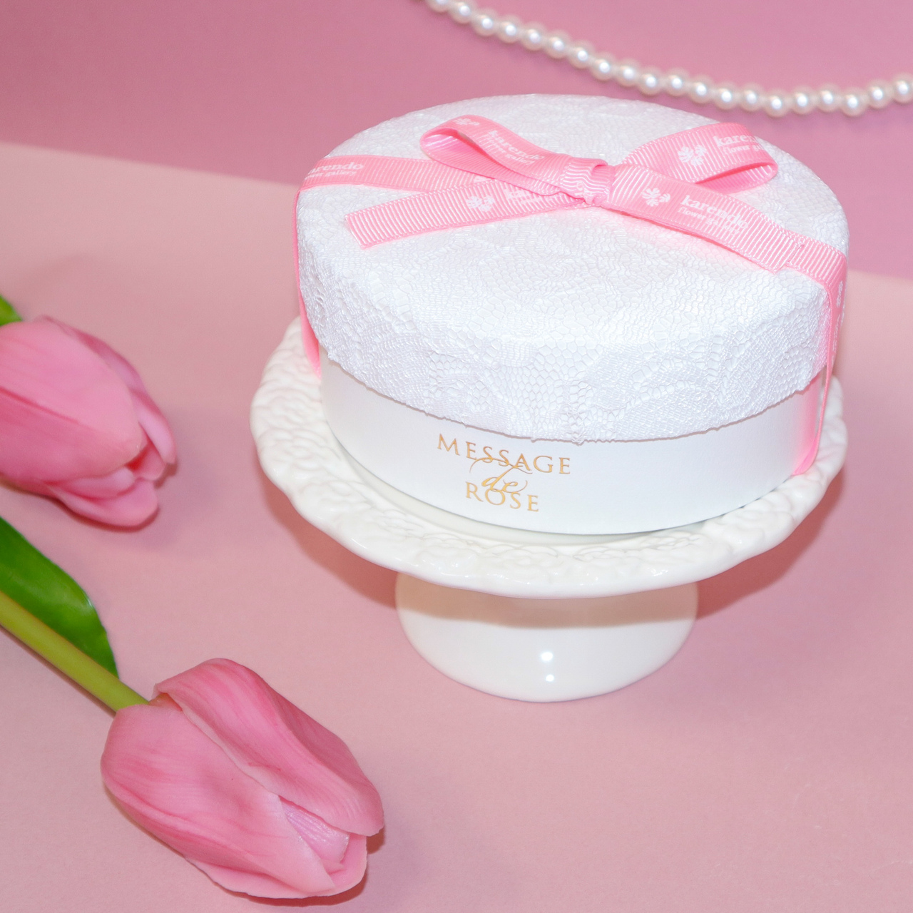 【BOX付き】ミッフィーキーチェーンとお花のチョコレート